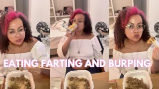Eating Japanese Food Bloated Belly Farts & Burps a Gassy Adventure