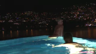 Couple Go for Late Skinny Dip Fondle