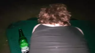 BBC Outdoor Anal Pounding Spanking My Booty with a Belt