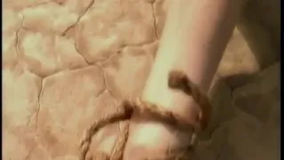 Stunning blonde with huge tits gets a nice anal fuck from a cowboy in desert