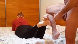 Mature Blonde Amateur Wife Enjoys Foot Fetish and Oral
