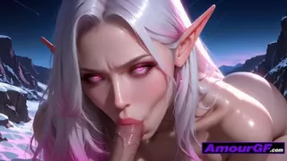 3D Elf Beauty Screams in Ecstasy While Her Tight Pussy Gets Slammed on the Ice (AI)