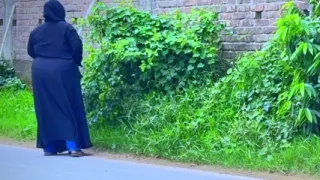 Arab Hot Stepmom Gets Horny After Coming From Road in Hotel Bed & I See Her Big Ass & Start Handjob
