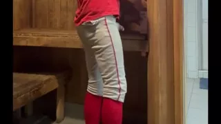 Alpha Jock Fun in the Sauna with Jockdad87 Part 8