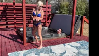 Outdoor Sex by the Hot Tub