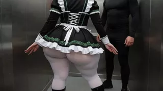 Big Ass Maid Stepsister Bent Over in Front of Me