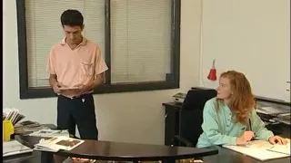Interview with redhead secretary