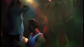 Girl getting wet from his dancing