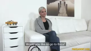 Fake Agent - Model Shows off Her Best Moves on the Desk