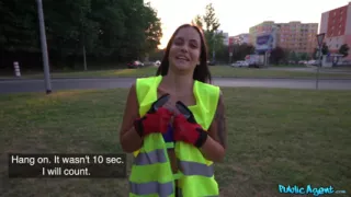 Public Agent - Petite Cutie Picking up Trash, but It Turned Out Jennifer Mendez Stops for a Quicky