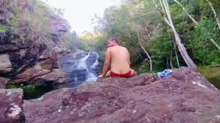 I Went to the Waterfall and Showed off Before Someone Came and Caught Me.