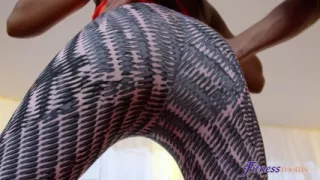 Fitness Rooms - Lola Marie Doing Squats in Her Spandex Leggings