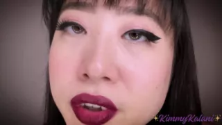 Hot Vampire Devours You w Ear Licking & Lens Licking -ASMR
