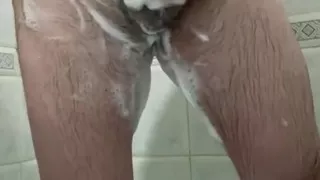Turkish Bathroom Shower and Big Cumshot.