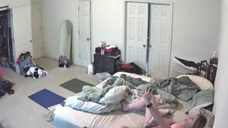 Camera catches MILF masturbating