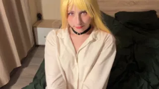 Rainbow Wig Pixie Candy Dream - White Lingerie Tease to Explosive Finish