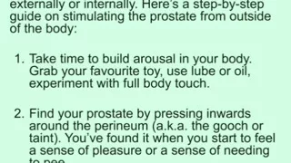 Prostate Orgasams Anal