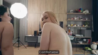 Forbidden First Swing: Blonde Massive Tits & Brunette Huge Ass Swap Partners on Couch in Filthy FFMM