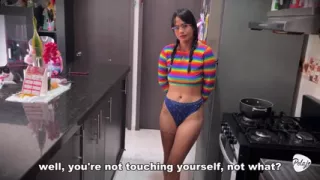 I Caught My Stepdaughter Masturbating in the Kitchen, She Confessed That She Was Thinking About My Thick Cock.