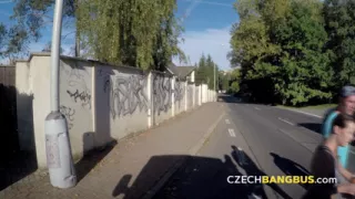 Tasty bukkake with a hairy MILF (Czech Bang Bus)