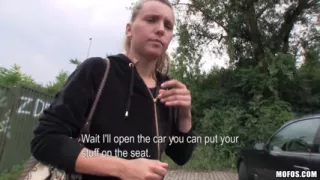 Public Pickups - Czech Blonde Rides Big Cock in the Car Lot