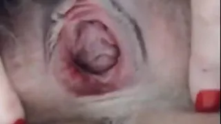 Hairy Pussy Spread Open Gape Upclose