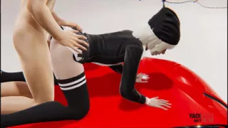Yaoi Emo Femboy Getting Fucked on the Bonnet of a Car
