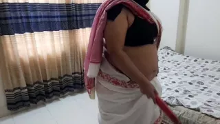55-year-old Tamil Stepaunty Fucked Hard While She Was Sweeping the House