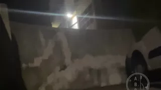 Amateur Boy Caught Peeing in the Street After Party