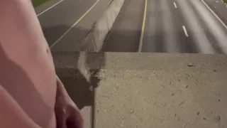 Asian Muscle Hunk Strips Naked on the Bridge - Ripped Flexing & Massive Cumshot