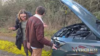 Broken Down on a Country Road - He Eats My Pussy and Then Fucks Me on the Hood and in the Trunk