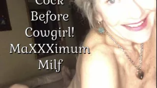 Squirting Granny Sucks Cock B4 Cowgirl! Maxxximummilf