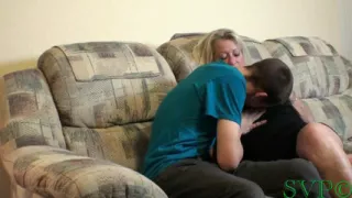 Step-granny Helps Her Step-grandson and He Gets to Fuck Her