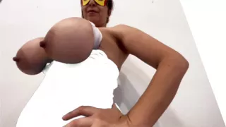 Huge Tits Tied Cosplay Super Heroine