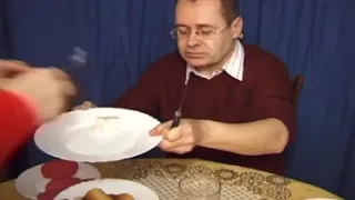 French Granny Got to Suck Cock at Dinner