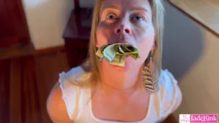 Twenty-dollar bills stuffed in Pussy & Cum On Face