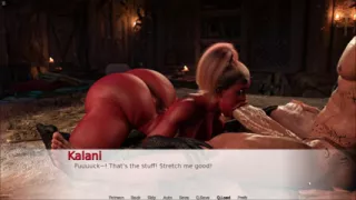 BBW Red Skin Evil Girl Riding Monster Cock And Giving Deepthroat Blowjob