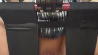 Ball gaged and riding dildo for Daddy