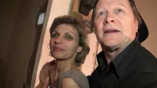 Mature slut gets convinced into fucking in both holes