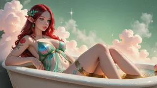 Lustrender Young Elf Woman Slideshow - Mythic Surreal Fantasy Art