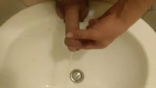 Peeing on My Hand, in a Sink