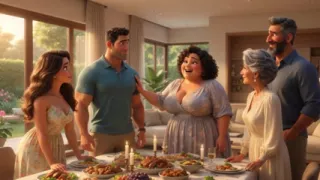Steamy Weekend Surprise with Alluring Mature Aunt and Fiancee Loving Approval (AI generated)