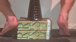 Gay Twink Riding Huge Anal Dildo Pawn