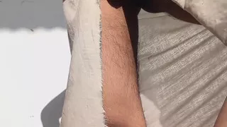 Youngest boy oil  penis massage