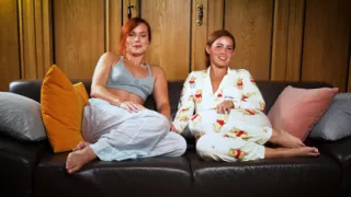 Interview Gone Wild Lesbian Pussy Share and Intense Orgasm