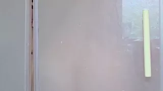 Hiding in the shower......