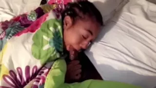 Ebony Big Ass Booty Love Deepthoat Beg to Get a Good Throat Training with Stepdaddy BBC Sloppy Blowjob