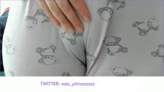 Pajama Masturbate- Rubbing Pussy With Pajama
