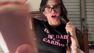 Nerdy Girl Showing Her Feet And Being Silly