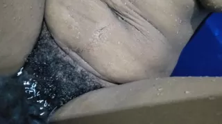 Pouring Rain Homemade Sex, Hot Wife Big Pussy & Hairy Pussy Close up Carrying
